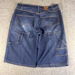 Vintage Rocawear Shorts Men's 40 Blue Denim Carpenter Baggy Y2K Hip Hop Skater